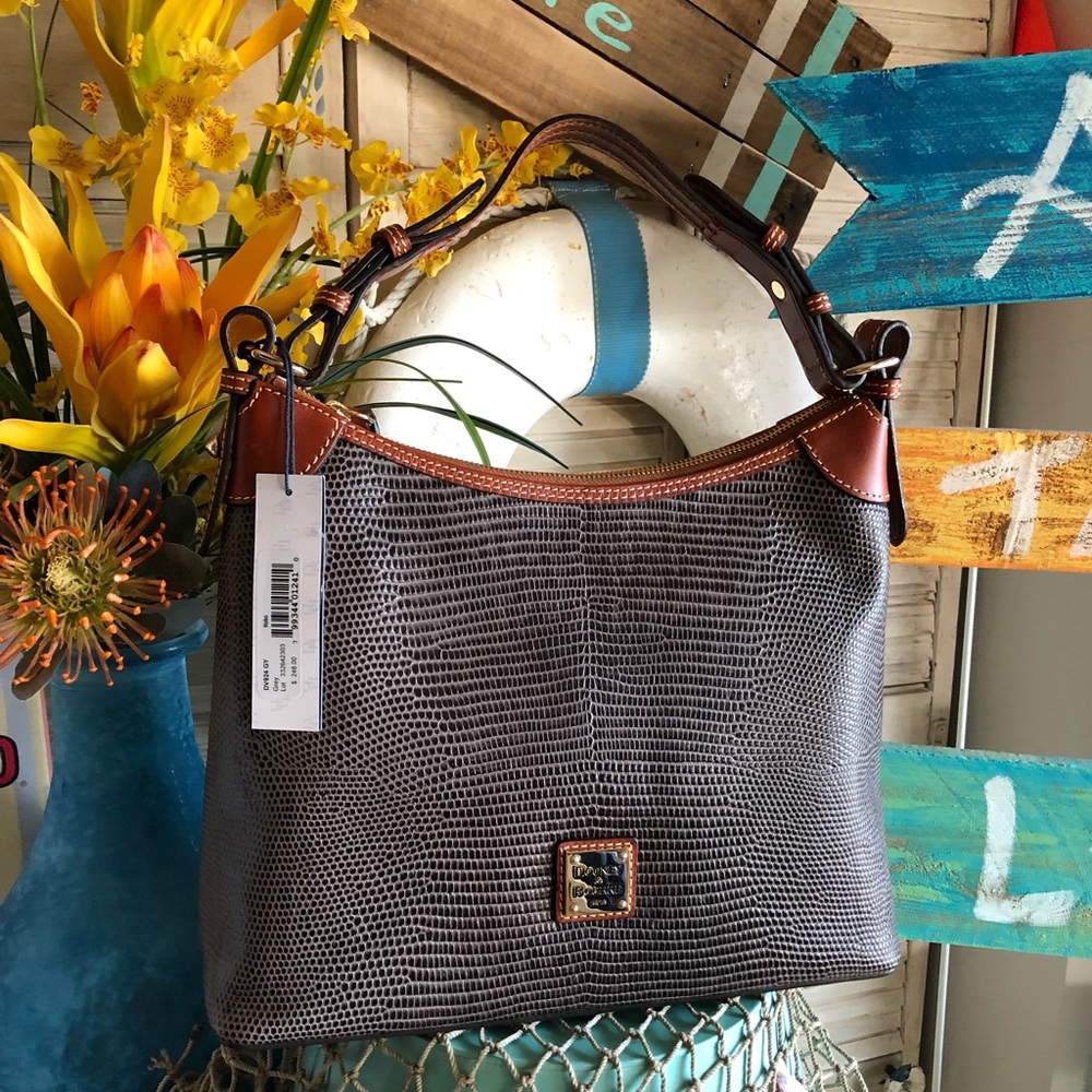 Dooney and Bourke Embossed Leather Hobo (NWT)